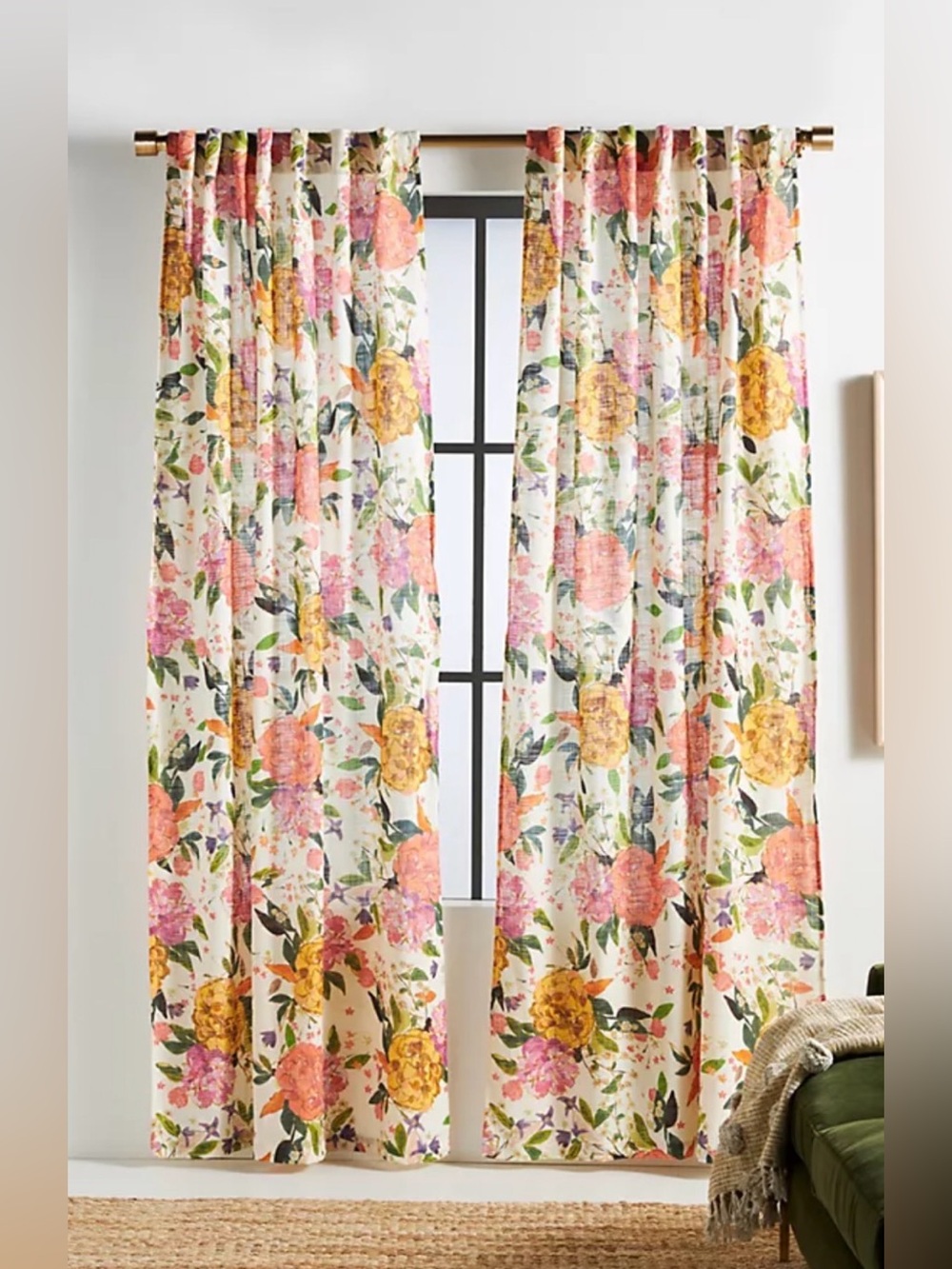 Anthropologie Rosamelle Curtains - 2 Panels
